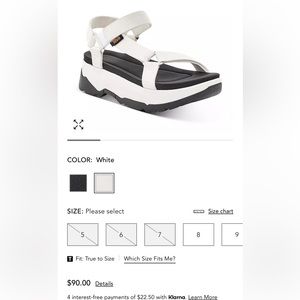 Platform Tevas in like-new condition